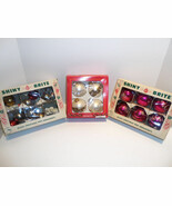 Vintage Lot Shiny Brite Christmas Tree Ornaments Balls w Snowman &amp; Reindeer - $66.28