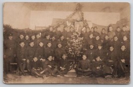 Bulgaria WW1 Soldiers Christmas Celebration Tree Musicians Photo  Postca... - $59.95