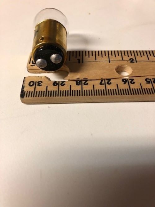 Philips 72 miniature bulb ba15d base 22.0 volt 0.18 amp 3.96w g6 - $1.97
