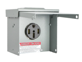 Milbank P-54 Single NEMA 14-50R Receptacle Power Outlet in Box 50A 3P4W ... - $59.77