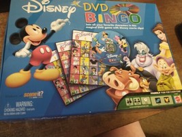 Disney DVD Bingo Mattel Family Fun Complete Magical Game With Movie Clip... - $21.73