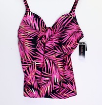 Island Escape for Macy&#39;s Swim Top, Women&#39;s Sz 10 Pink Swimsuit Tankini Top - £14.97 GBP