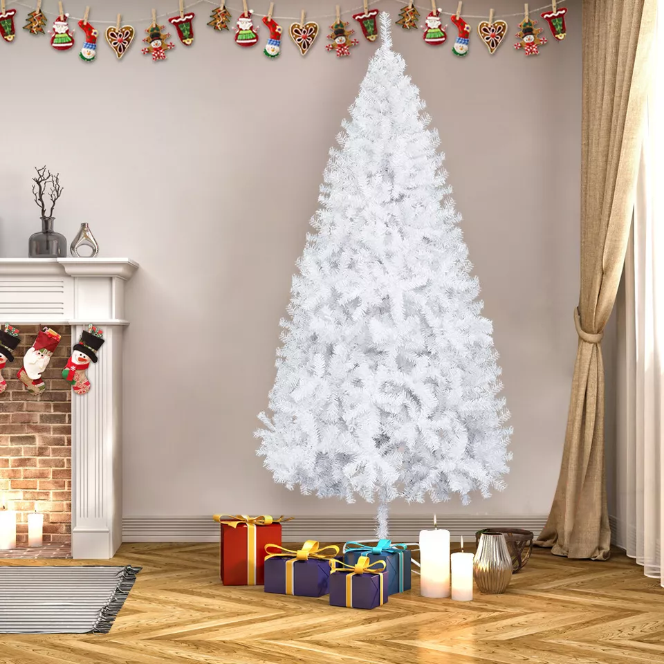 6Ft PVC Artificial Christmas Tree w/ Metal Stand Home Xmas Holiday Decor - $63.98
