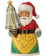 Enesco Jim Shore Crayola Santa Miniature Christmas Figurine 6009136 - £16.34 GBP