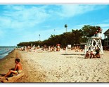 Ontario Beach Bark Liefeguard Stand Rochester New York UNP Chrome Postca... - $3.91
