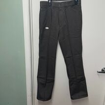 Levis Mens Flat Front Regular Fit Straight Leg Black Trouser Pants Size ... - $23.27