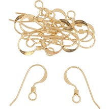 14 Fish Hook Earring Wires 14K Gold Filled 21 Gauge - £16.35 GBP