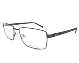 Tech Flex Large Eyeglasses Frames 30145S SP05 Black Grey Rectangular 58-... - $46.53