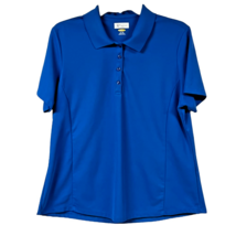 Greg Norman Play Dry Womens Protek Polo Shirt Top Blue Short Sleeve Coll... - £18.26 GBP