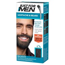 Just For Men Mustache &amp; Beard Brush-In Color Base Real Black Beard Dye f... - €14,68 EUR