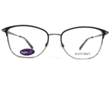 Ellen Tracy Eyeglasses Frames BAGAN EGGPLANT/GUNMETAL Square Cat Eye 55-... - $55.91