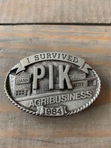 1984 Vintage PIK I Survived Agribusiness Limited Edition #327 Belt Buckle - $17.55