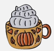 Pumpkin Spice Latte PSL Metal Enamel Pin, New! - $6.16 CAD