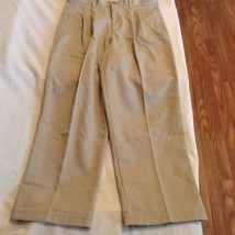 Size 14 Husky George pants uniform khaki pleated front boys New - £6.27 GBP