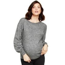 Motherhood Maternity Grey Balloon Sleeve Crewneck Sweater Size XS NWOT - £8.04 GBP