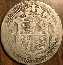 1906 Uk Gb Great Britain Silver Half Crown Coin - £17.67 GBP