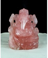 PINK 6&quot;INCH NATURAL ROSE QUARTZ LORD GANESHA 10200 CARATS GEMSTONE STATU... - €808,51 EUR