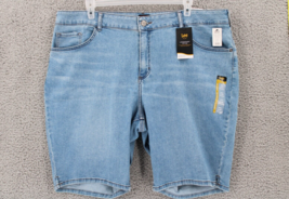 Lee Plus Legendary Style Womens Bermuda Jean Shorts SZ 24W Med Mid Rise ... - £12.67 GBP