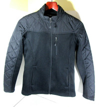 Swiss Tech Black Zippered Athletic Jacket Lightweight Textured Women&#39;s Size XS - £15.72 GBP