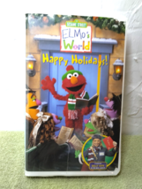 Elmo&#39;s World &quot;Happy Holidays!&quot;  VHS tape feat. Kelly Ripa as the mail ca... - £13.79 GBP