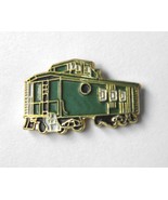 GREEN CABOOSE CAR US RAILWAY RAILROAD LAPEL PIN BADGE 3/4 INCH - $5.58