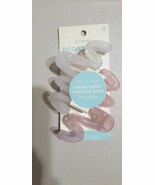 Pack of 2 Gimme Beauty Medium Hair Claw Clip Pink/White Women Fashion De... - $180.37 MXN