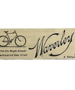 Indiana Bicycle Co Waverley 1894 Advertisement Victorian Bike Sensation ... - $373.69 MXN
