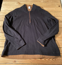 duluth trading co Men’s 1/2 zip pullover sweater Size 2XL Black HG - £15.74 GBP