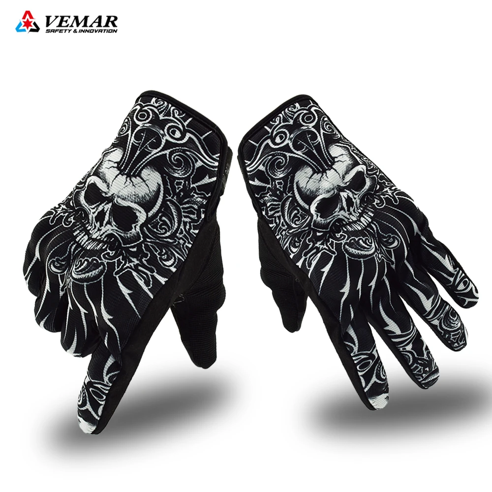 Personality Retro Motorbike Gloves Summer Man&#39;s Breathable Motorcross Gloves Off - £22.70 GBP+