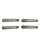 Set Of 4 Rustic Crystals On Faux Distressed Wood Drawer Cabinet Bar Pull... - £24.38 GBP