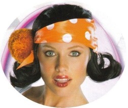 Japanese Harajuku Flip Wig Polka Dot Bandana Roller Derby Gang Gal EMO Hip Hop - £14.99 GBP