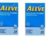 Aleve All Day Strong Naproxen Sodium 24 Tablets, 220 mg Exp 09/2024 Pack... - $14.84