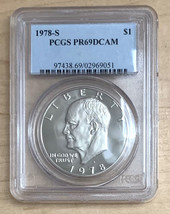 1978-S Eisenhower .80 Silver Dollar PCGS PR69 DCAM Proof - £25.44 GBP