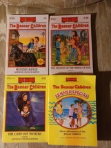 4 The Boxcar Children Books By Gertrude Chandler Warner Paperbacks Kids Fiction - £14.78 GBP