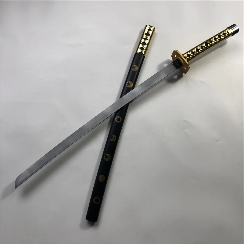 Wooden sword weapon cosplay mikazuki munechika wood ninja knife samurai sword prop toys thumb200