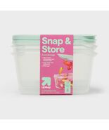up&amp;up Snap &amp; Store Rectangle Food Storage Containers 48 fl oz 2ct - $271.33 MXN