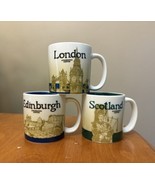 Lot of 3 Starbucks London Edinburgh Scotland Mug Mini 3 Oz Espresso Demi... - $25.61
