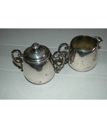 Vintage WM. ROGERS CREAMER # 104 &amp; SUGAR BOWL # 103 Silverplate - £19.60 GBP