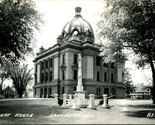 RPPC Lancaster Wisconsin WI Grant County Court House  UNP Postcard - $19.75