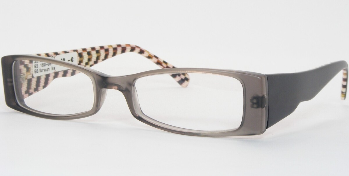 OU 93.160.03 Matt Gris Humo / Negro Gafas ÚNICAS RARAS 50-19-143mm - $46.52