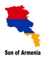 Son of Armenia Armenian Country Map Flag Poster Print High Quality Print - £5.40 GBP+