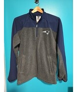 New England Patriots Size Large Fleece Pullover Jacket 1/4 Zip Blue Gray - €18,52 EUR New England Patriots Size Large Fleece Pullover Jacket 1/4 Zip Blue Gray - €18,52 EUR