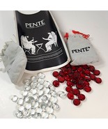 Vintage Pente Game Replacement Parts Glass Stones beads markers Red Clea... - $460.71 MXN