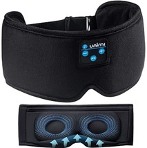 Unimi Sleep Headphones Bluetooth 5.0 Eye Mask Wireless w/ Built-in Speakers - £14.87 GBP