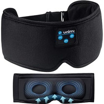 Unimi Sleep Headphones Bluetooth 5.0 Eye Mask Wireless w/ Built-in Speakers - £19.07 GBP