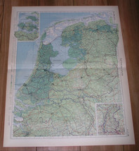 1955 Vintage Map Of Netherlands / Holland / Scale 1:500,000 - $32.19