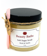 Musk Vanilla Soft Sugar Scrub Exfoliating Body Scrub gift for her bath s... - $9.45
