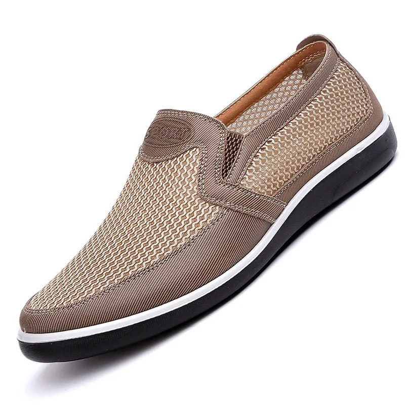 New Listing Summer Breathable Mesh Men Shoes Lightweight Men Flats Fashion Casua - £28.84 GBP