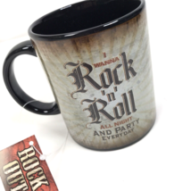 Rock and Roll All Night Mug Party Every Day Cup Music Lover ManCave - £7.90 GBP