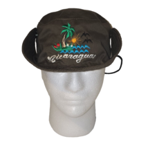 Nicaragua Bucket Brown Men&#39;s Hat Palm Trees Beaches sunshine Unbranded XL - $12.13